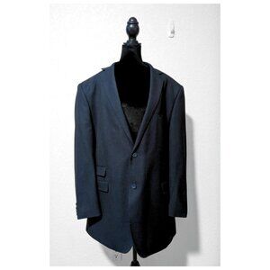 Luciano Natazzi Navy Two-Button Modern Fit Sport Coat